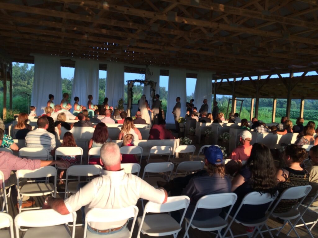 Burdoc Farms ceremony wedding DJ and MC Crofton KY