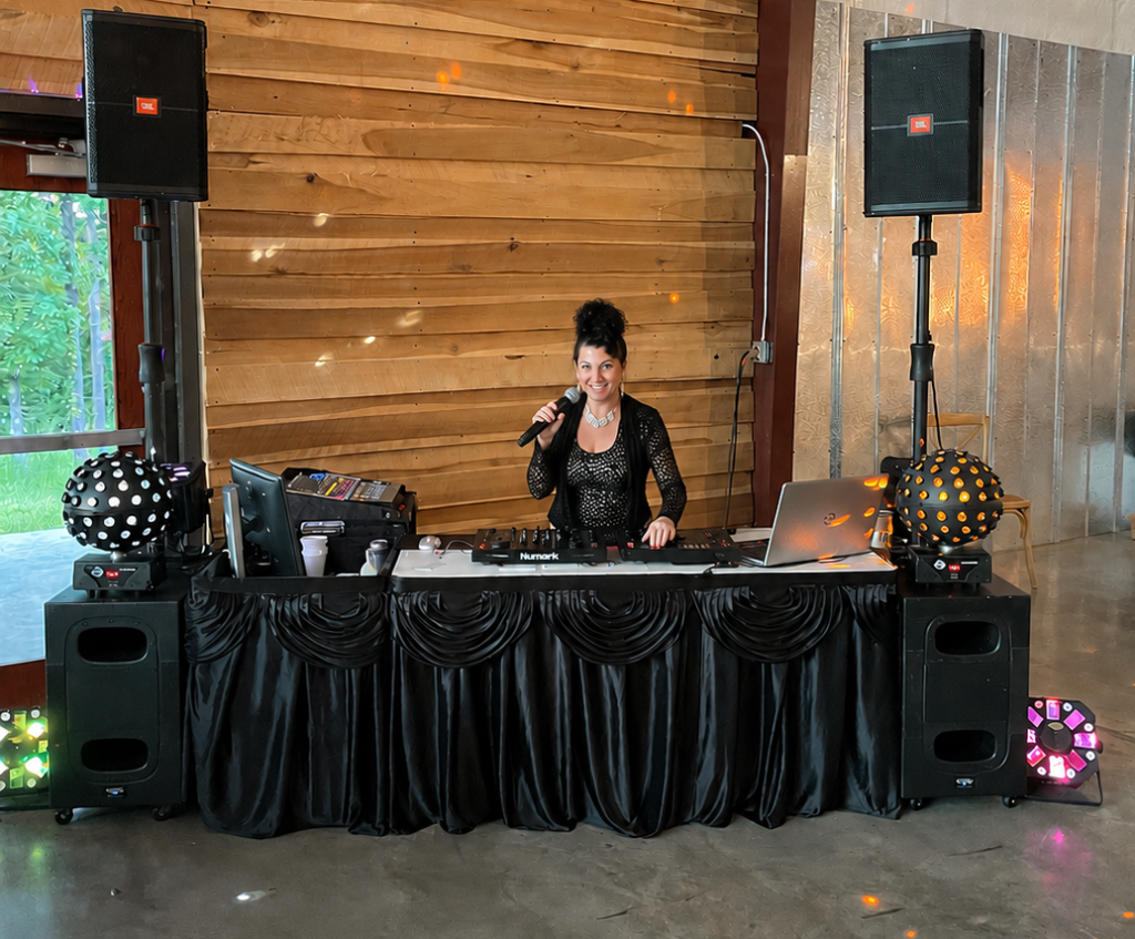 Crunk DJ and MC setup at the Tobacco Barn, Burdoc Farms, Crofton KY