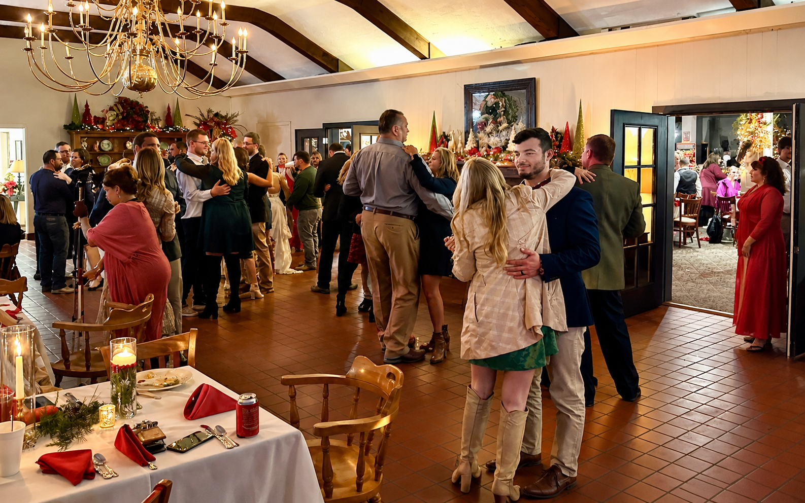 Packed dance floor at Princeton Country Club wedding reception — Crunk DJ
