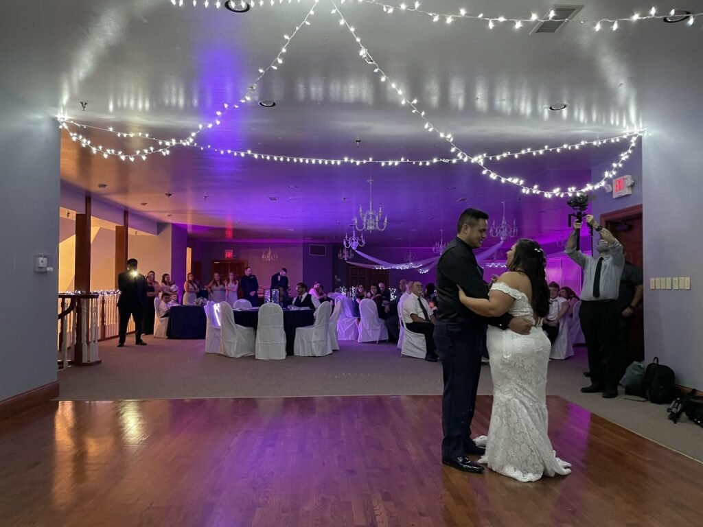 Hopkinsville Kentucky Wedding DJ 13 Pearl Club Owensboro KY wedding first dance lighting