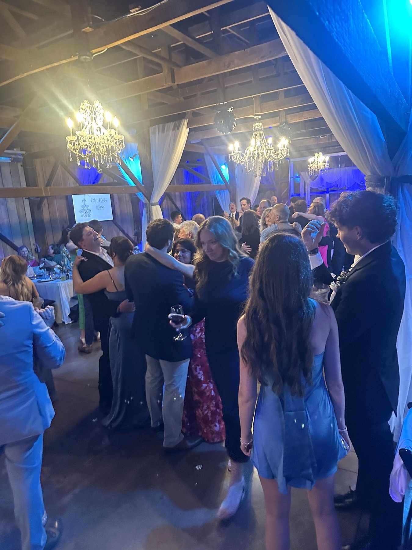 High-Energy Wedding Reception Crowd