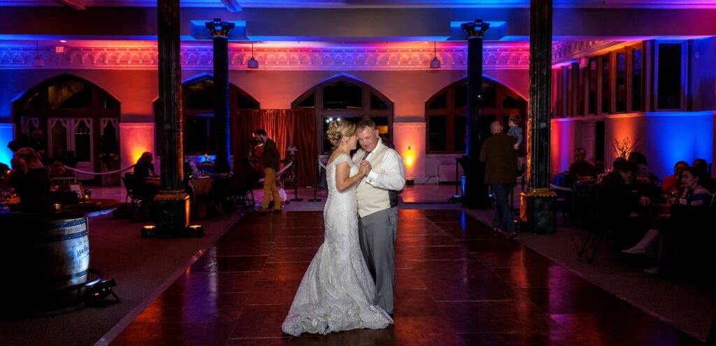 First dance moment at the Old Post Office in Evansville